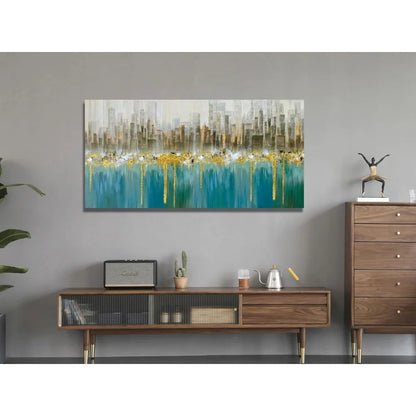 Abstract Cityscape Canvas Wall Art