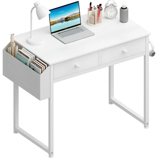 32" Home Office Computer Desk with Drawers