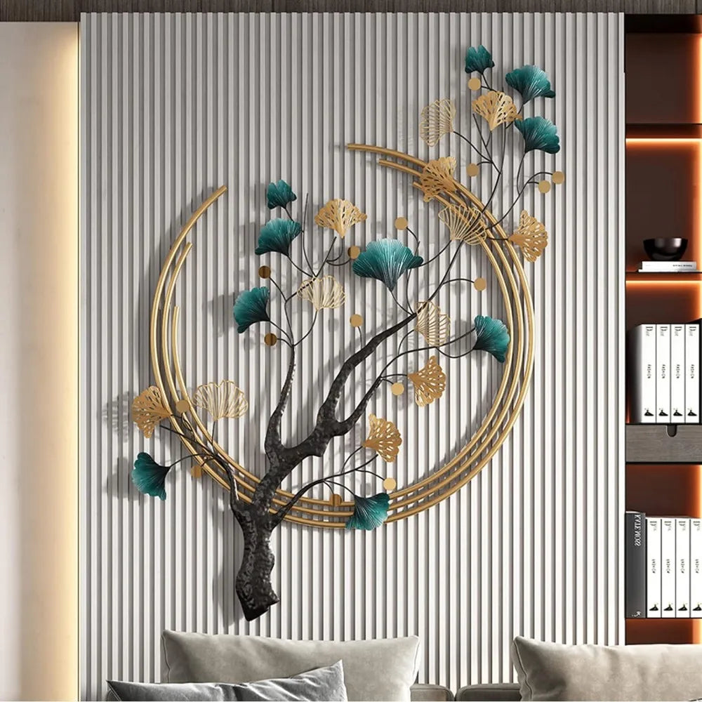 Ginkgo Biloba Metal Wall Art