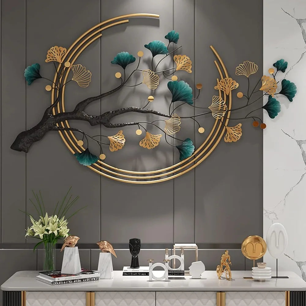 Ginkgo Biloba Metal Wall Art