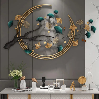 Ginkgo Biloba Metal Wall Art