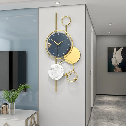 Unique Modern Gold Metal Wall Clock