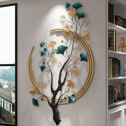 Ginkgo Biloba Metal Wall Art