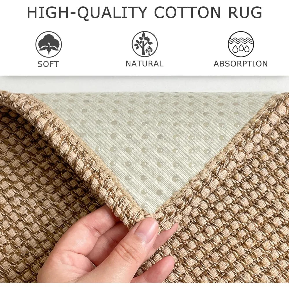 4x6 Washable Braided Cotton Area Rugs