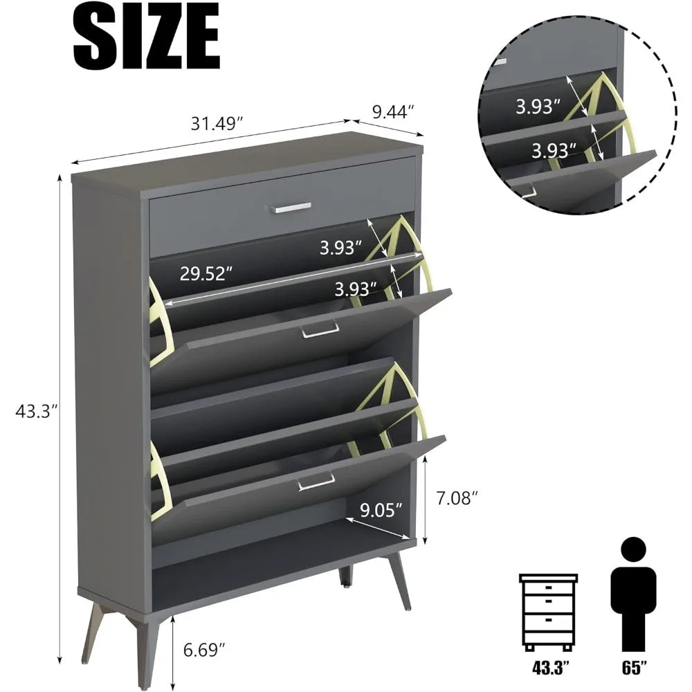 Modern Shoe Organizer for Entryway